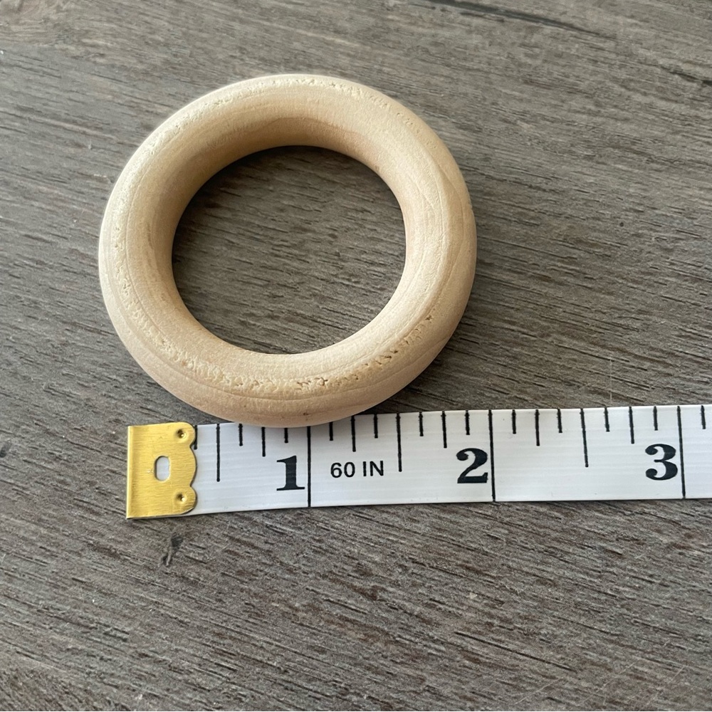 Natural Wooden Rings - Picture 3 of 4